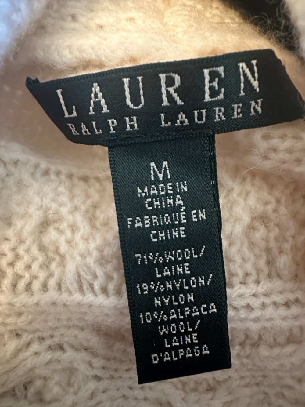 Lauren Ralph Lauren cardigan shawl cardigan sweater medium classic Medium $275 - Picture 10 of 11
